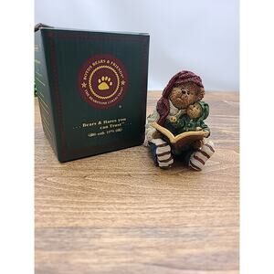 Boyds Bears Elvin with Ollie Vintage 90s Resin Figurine